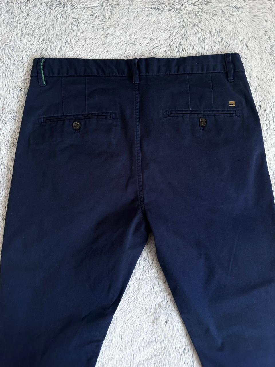 Pantalon Scotch & Soda Bleu Marine Taille M Spot-Chic