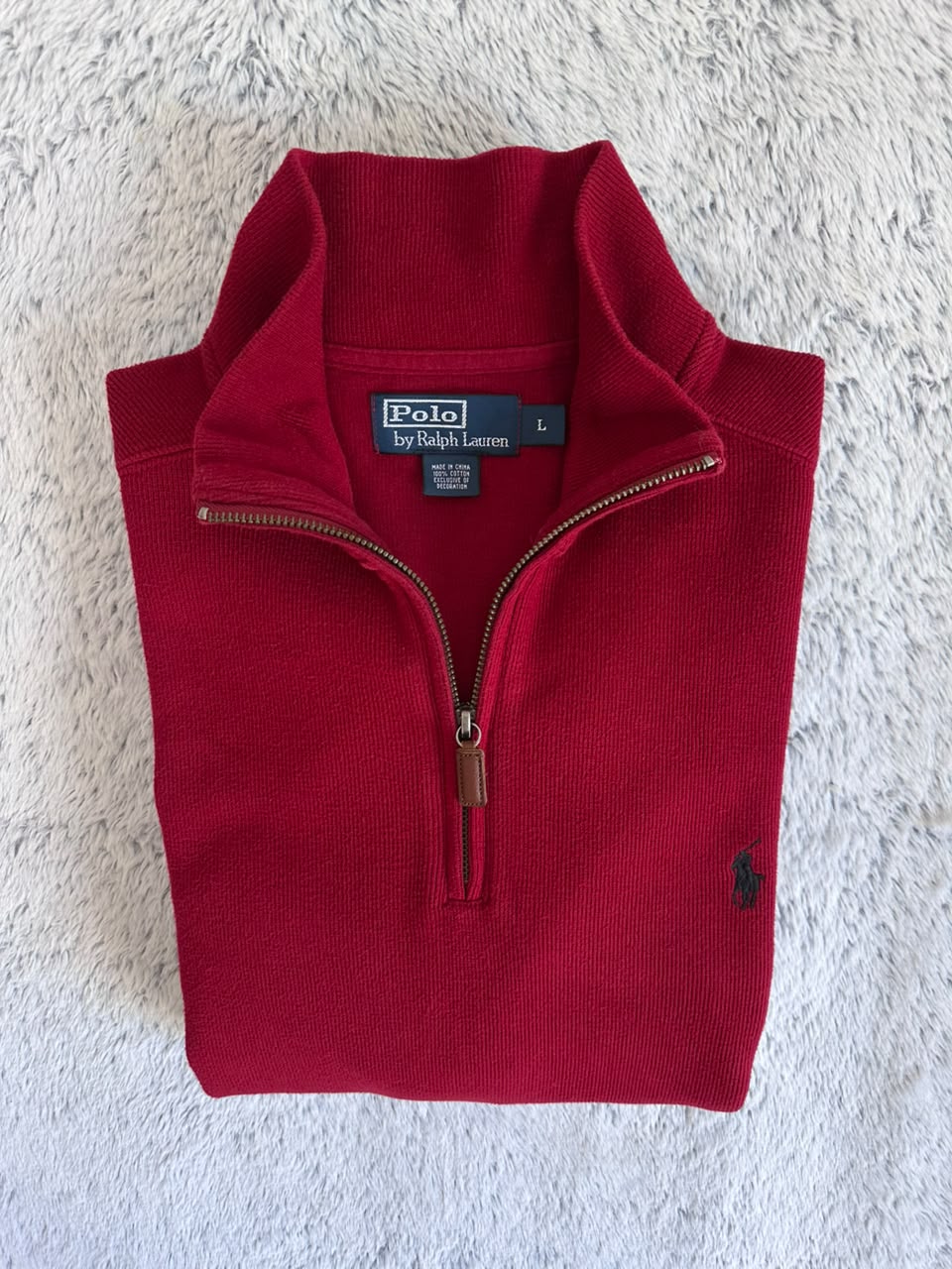 Pull demi zippé RALPH LAUREN Taille XL
