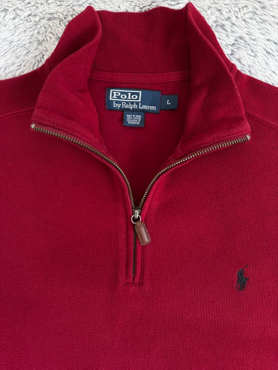 Pull demi zippé RALPH LAUREN Taille XL