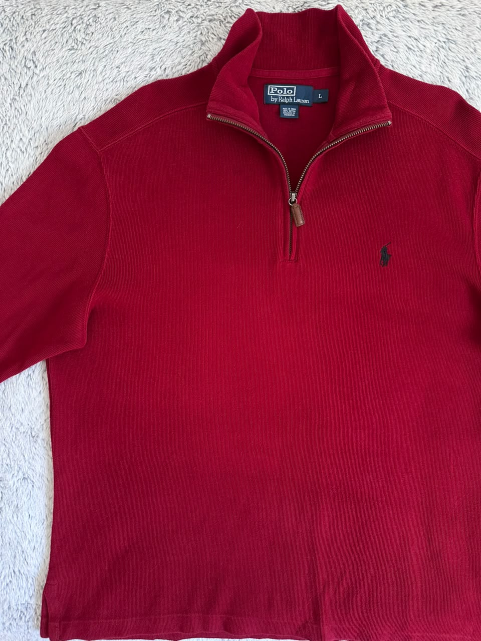 Pull demi zippé RALPH LAUREN Taille XL