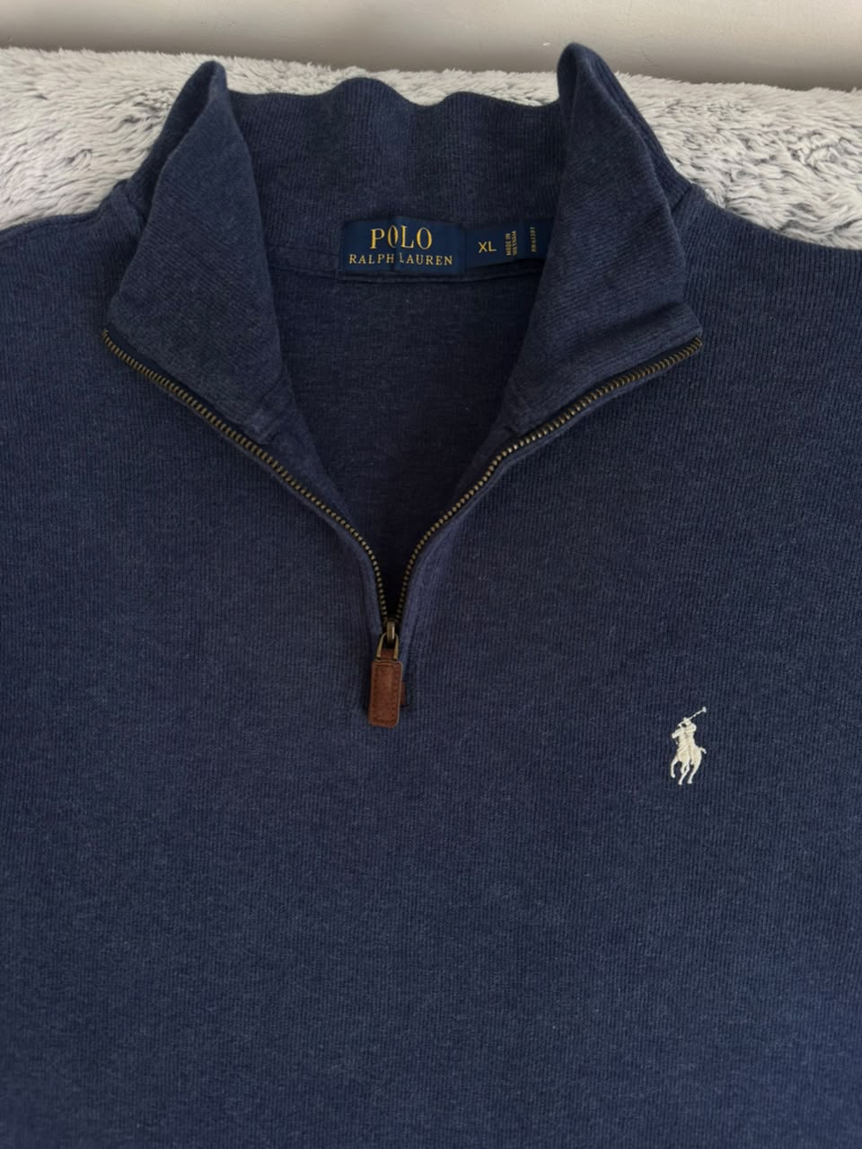 Pull demi zippé RALPH LAUREN Taille XL Spot-Chic