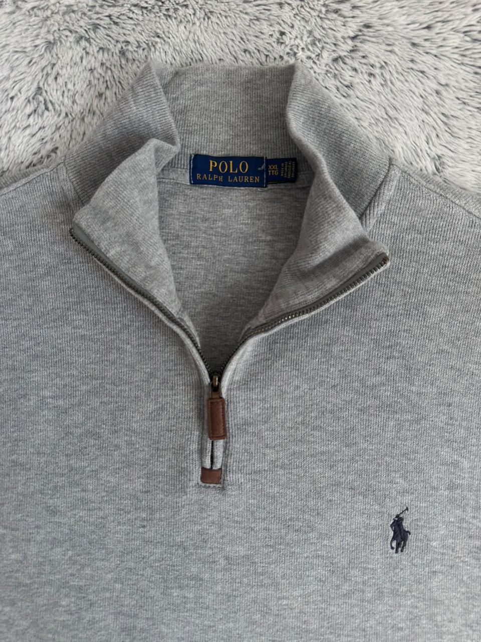 Pull demi zippé RALPH LAUREN Taille XXL Spot-Chic