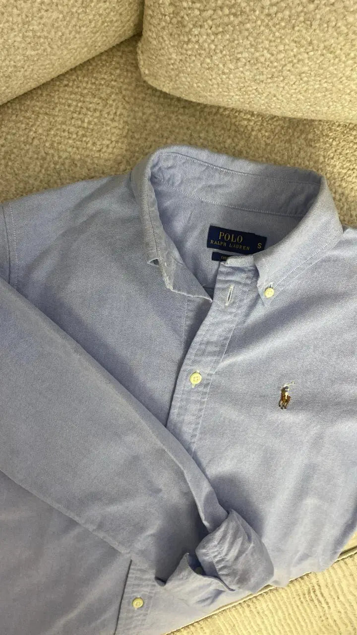 Chemise Ralph Lauren Bleue Claire Taille S Spot-Chic