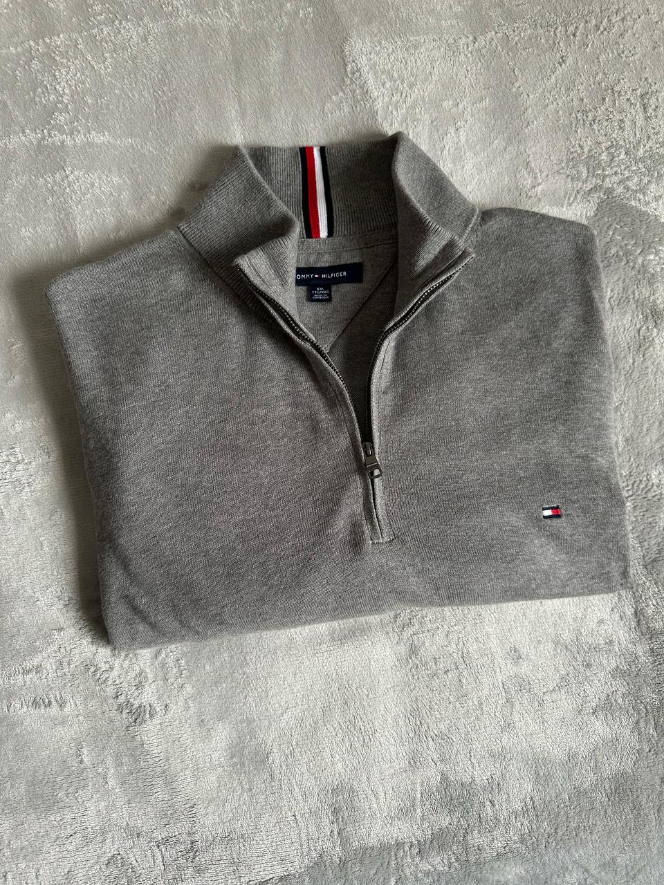 Pull demi zippé TOMMY HILFIGER Taille XXL Spot-Chic