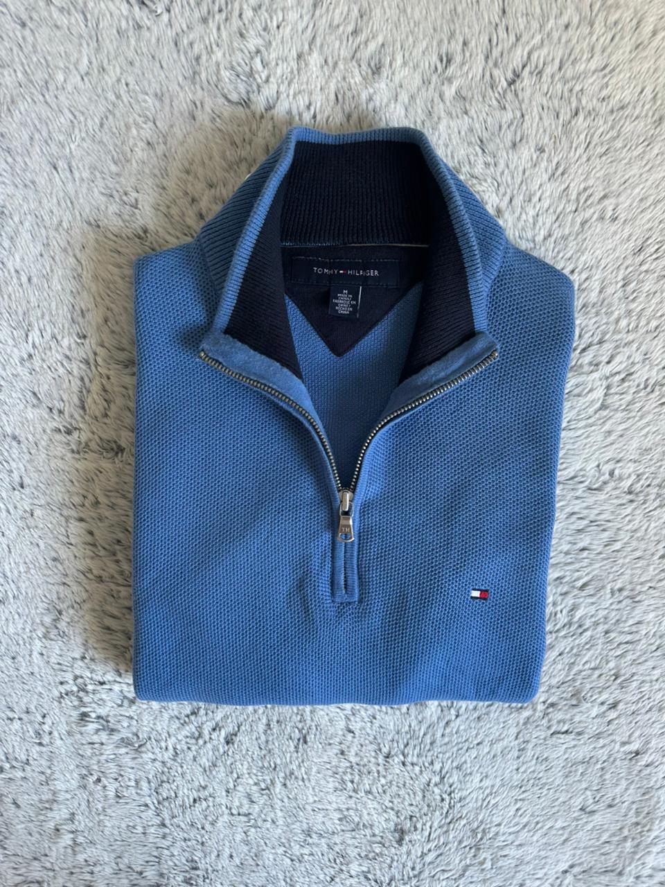 Pull demi zippé TOMMY HILFIGER Taille M Spot-Chic