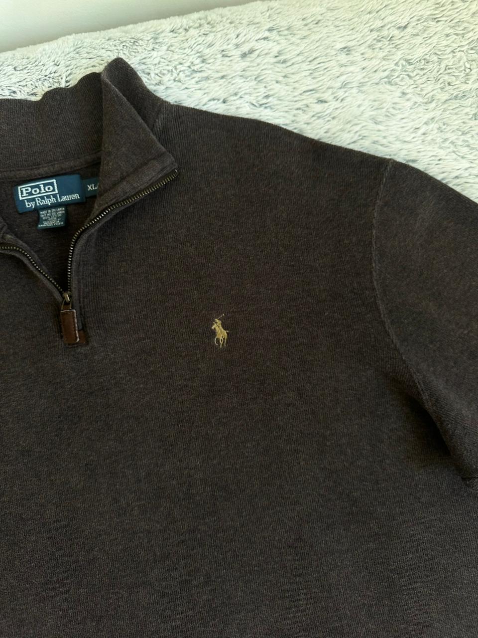 Pull demi zippé RALPH LAUREN Taille XL Spot-Chic