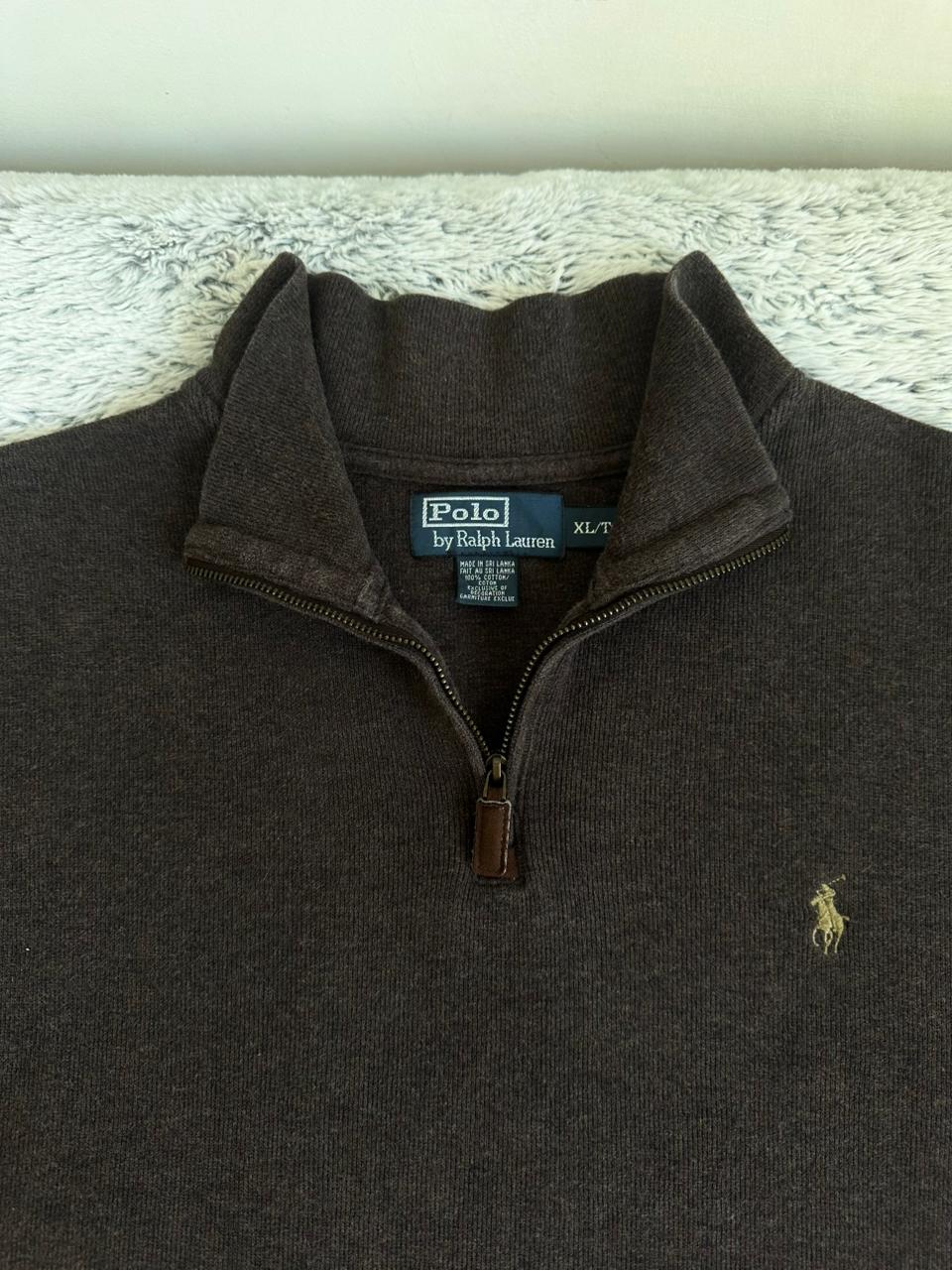 Pull demi zippé RALPH LAUREN Taille XL Spot-Chic