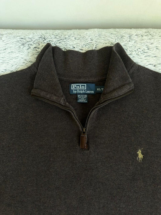 Pull demi zippé RALPH LAUREN Taille XL Spot-Chic