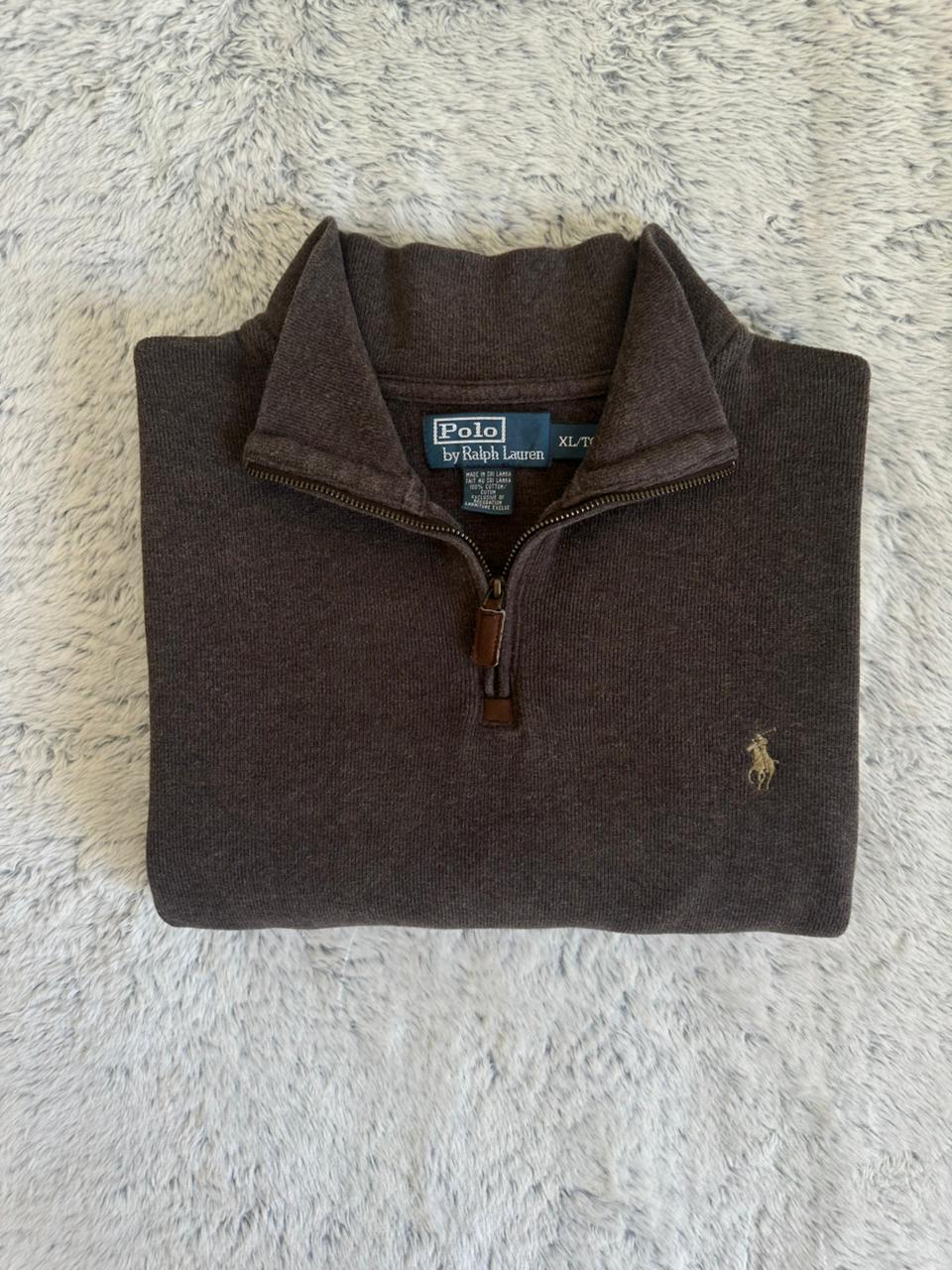 Pull demi zippé RALPH LAUREN Taille XL Spot-Chic