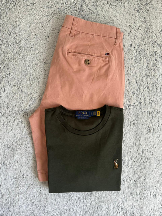 Duo chic RALPH LAUREN et TOMMY HILFIGER Taille S Spot-Chic