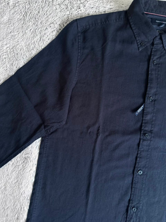Chemise Tommy Hilfiger  en Lin Taille L Spot-Chic