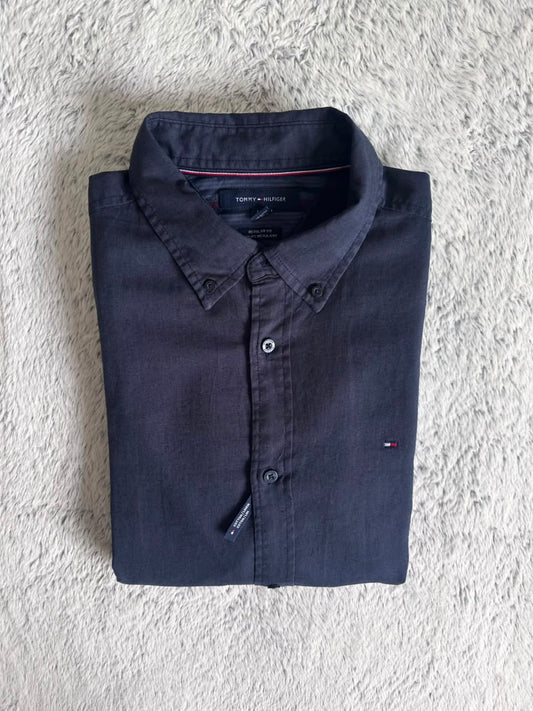 Chemise Tommy Hilfiger  en Lin Taille L Spot-Chic